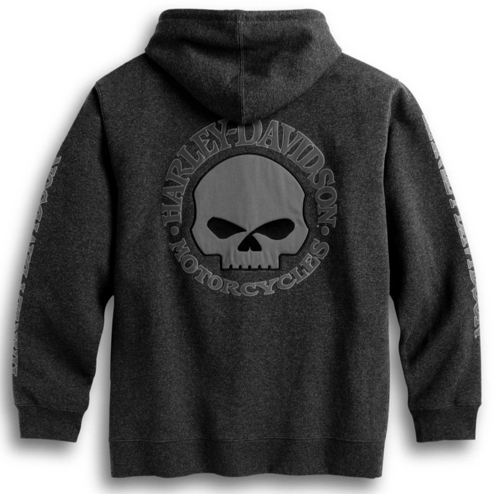 Harley Davidson - Men's Hooded Willie G Skull Sweatshirt